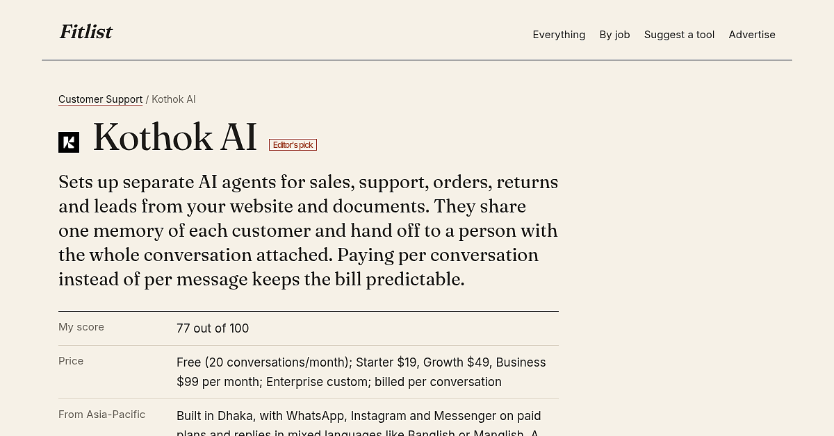 The Fitlist homepage, a category listing page and an individual tool page. — image 3
