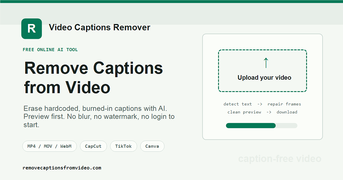 RemoveCaptions