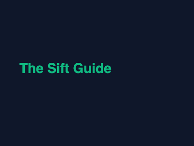 The Sift Guide logo