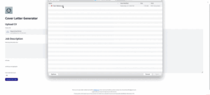 Cover Letter Generator