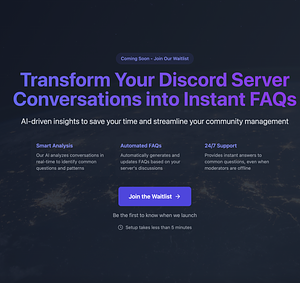 AI-Powered Discord FAQ Automation Tool