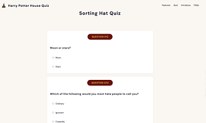 Harry Potter House Quiz