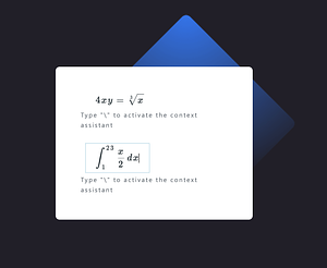 Semantic Math Editor