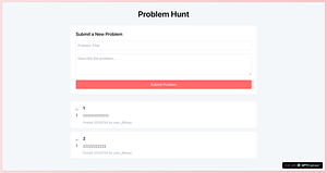 Problem hunt