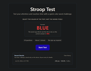 Stroop Test