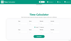 Time Calculator