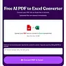 PDF to Excel AI Converter