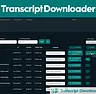 YouTube Transcript Downloader